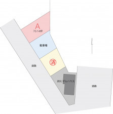 高崎市上豊岡町、土地の間取り画像です