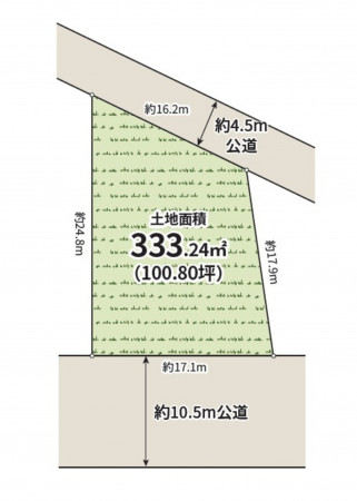 相模原市緑区橋本、土地の間取り画像です