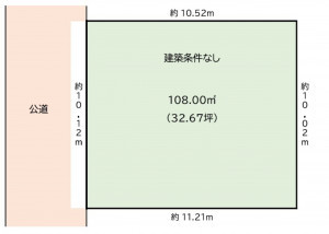相模原市緑区下九沢、土地の間取り画像です