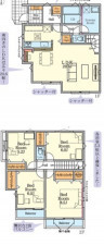 相模原市緑区二本松、新築一戸建ての間取り画像です