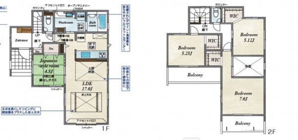相模原市緑区西橋本、新築一戸建ての間取り画像です