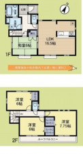 相模原市緑区下九沢、中古一戸建ての間取り画像です