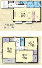 相模原市緑区二本松、新築一戸建ての間取り画像です