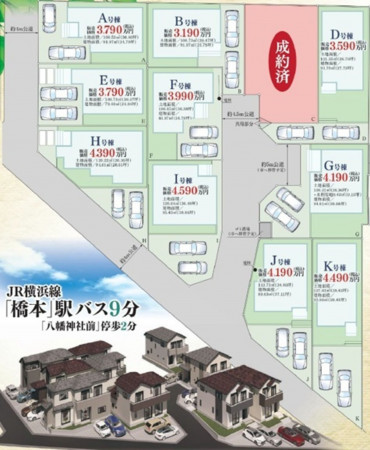 相模原市緑区二本松、新築一戸建ての画像です