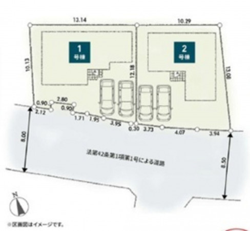 相模原市緑区町屋、新築一戸建ての画像です