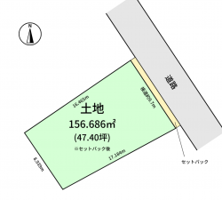 豊橋市梅薮町、土地の間取り画像です