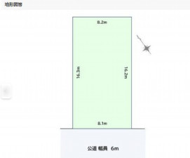 豊橋市東新町、土地の間取り画像です