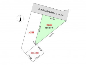 豊橋市橋良町、土地の間取り画像です