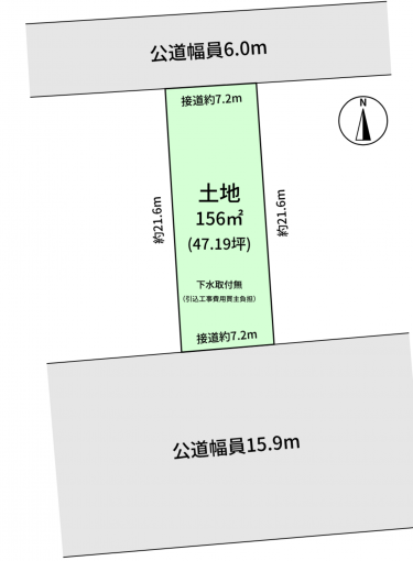 豊橋市忠興、土地の間取り画像です