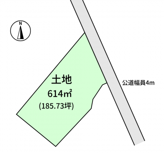 豊橋市老津町、土地の間取り画像です