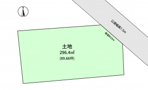 豊橋市飯村町、土地の間取り画像です
