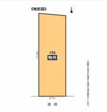 豊橋市中世古町、土地の間取り画像です
