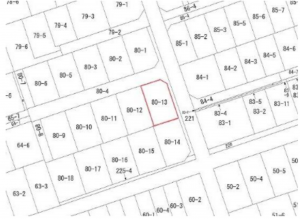 豊橋市曙町、土地の間取り画像です