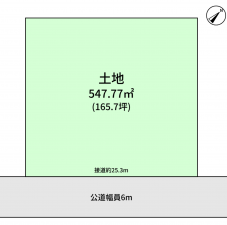 豊橋市牟呂町、土地の間取り画像です