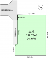 豊橋市大岩町、土地の間取り画像です