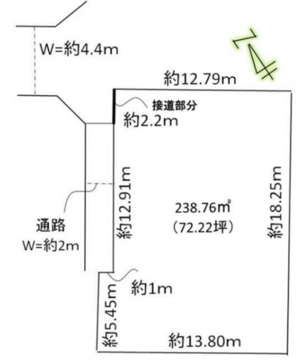 豊橋市大岩町、土地の画像です