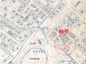 豊橋市牧野町、土地の間取り画像です