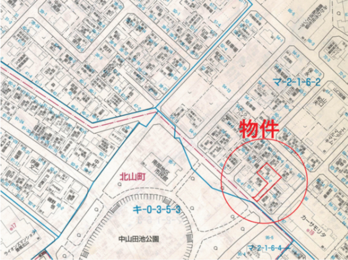 豊橋市牧野町、土地の間取り画像です