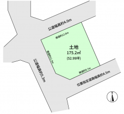 豊橋市曙町、土地の間取り画像です
