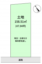 豊橋市住吉町、土地の間取り画像です
