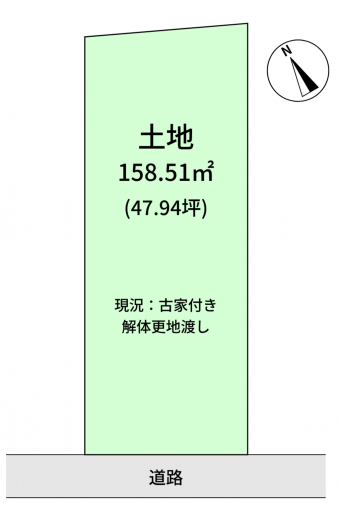 豊橋市住吉町、土地の間取り画像です