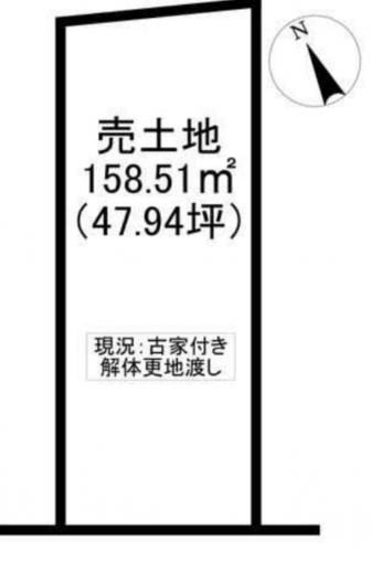 豊橋市住吉町、土地の間取り画像です