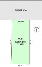 豊橋市吾妻町、土地の間取り画像です