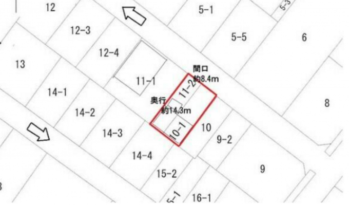 豊橋市池見町、土地の間取り画像です