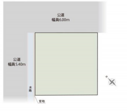 豊橋市東幸町、土地の間取り画像です