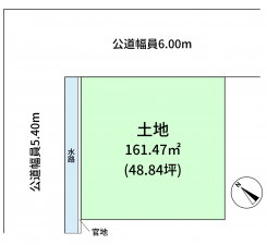 豊橋市東幸町、土地の間取り画像です