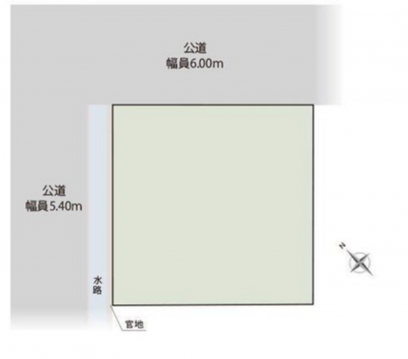 豊橋市東幸町、土地の間取り画像です