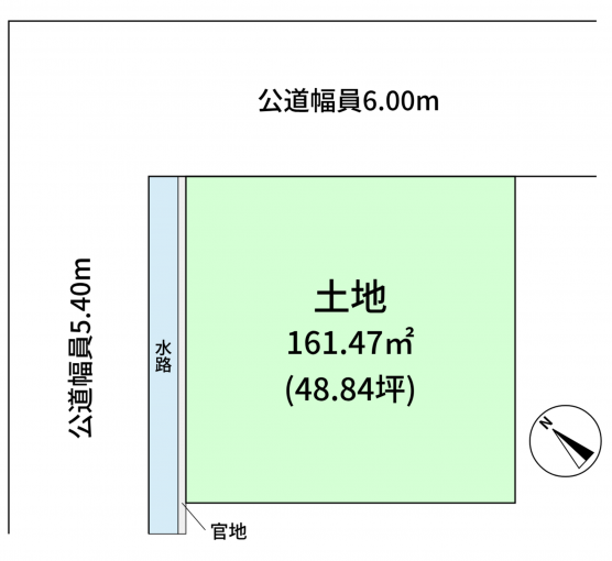 豊橋市東幸町、土地の間取り画像です