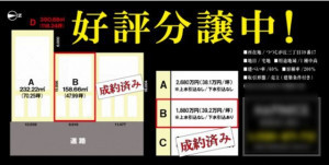 豊橋市つつじが丘、土地の間取り画像です