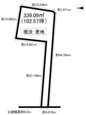 豊橋市伊古部町、土地の間取り画像です