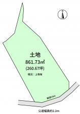 豊橋市寺沢町、土地の間取り画像です