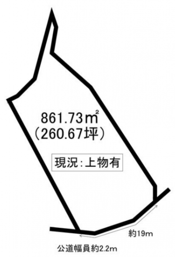 豊橋市寺沢町、土地の間取り画像です