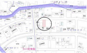 豊橋市牛川町、土地の画像です
