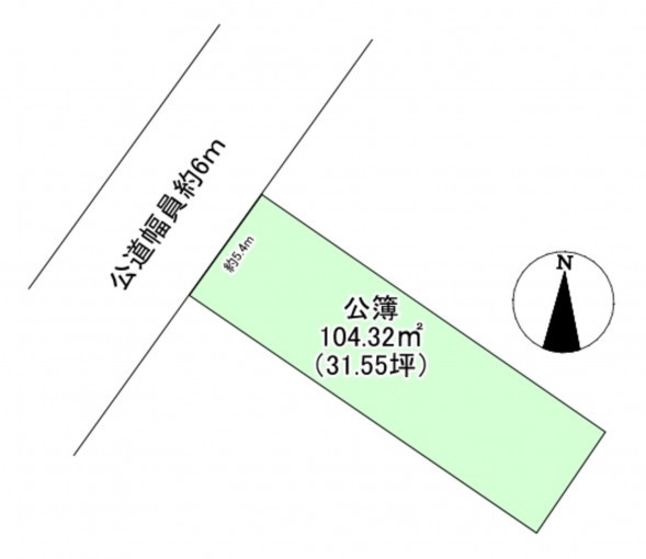 豊橋市前田南町、土地の間取り画像です