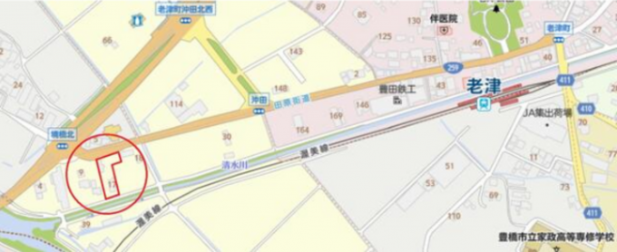 豊橋市老津町、土地の画像です