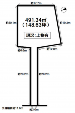 豊橋市東小鷹野、土地の間取り画像です
