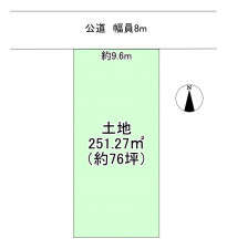 豊橋市牟呂町、土地の間取り画像です