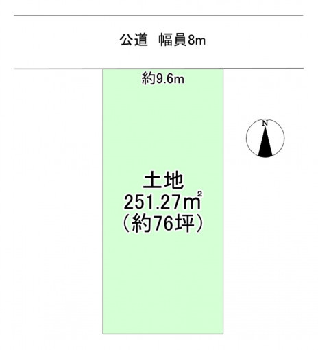 豊橋市牟呂町、土地の間取り画像です