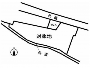 豊橋市花田町、土地の間取り画像です