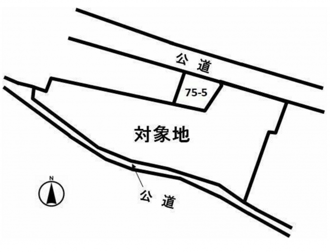 豊橋市花田町、土地の間取り画像です