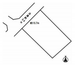 豊橋市三ノ輪町、土地の間取り画像です