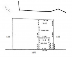 豊橋市前田南町、土地の間取り画像です