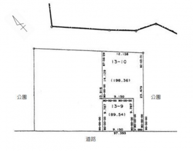 豊橋市前田南町、土地の間取り画像です