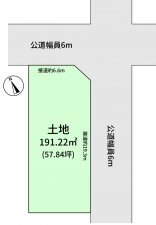 豊橋市東田、土地の間取り画像です