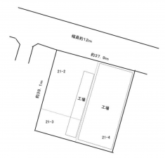 豊橋市牛川通、土地の間取り画像です