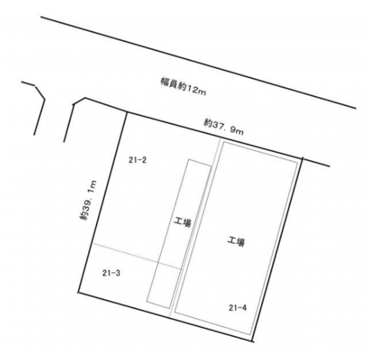 豊橋市牛川通、土地の間取り画像です